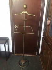 Antique Brass Valet Suit Stand