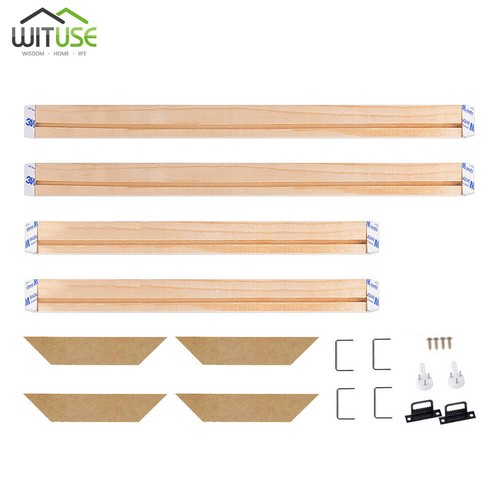 Canvas Stretcher Bars Frames Sturdy Wood Strips Kit Art Paintings Multiple Frame - Picture 51 of 75