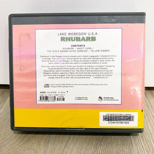 Rhubarb Prairie Home Companion Collection Stories, Garrison Keillor (2008) CD - Picture 4 of 4