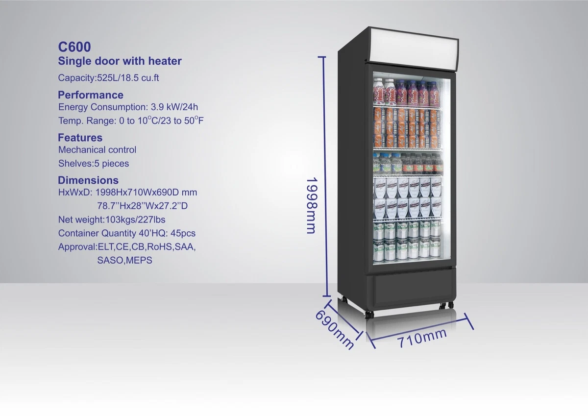 Single top drinks fridge