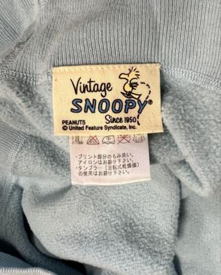 Warehouse Peanuts Snoopy Sweatshirt Blue Cotton Size M Used From