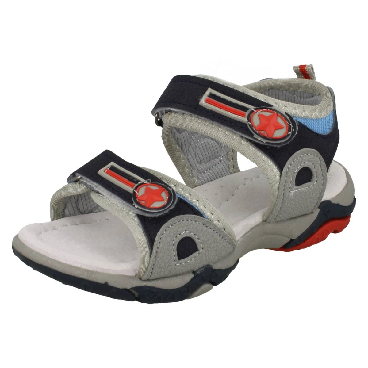 Sandalias Ni os Unbranded N0R010 Rasgar Cinta Destapador Gris