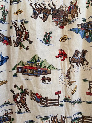 Vintage New Frontier Clothing Company Western Skirt XL Made in USA