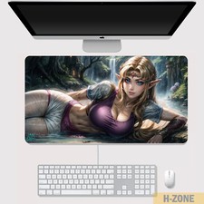 Princess Zelda - Anime Extended Gaming Mouse Pad Desk Pad Two Size