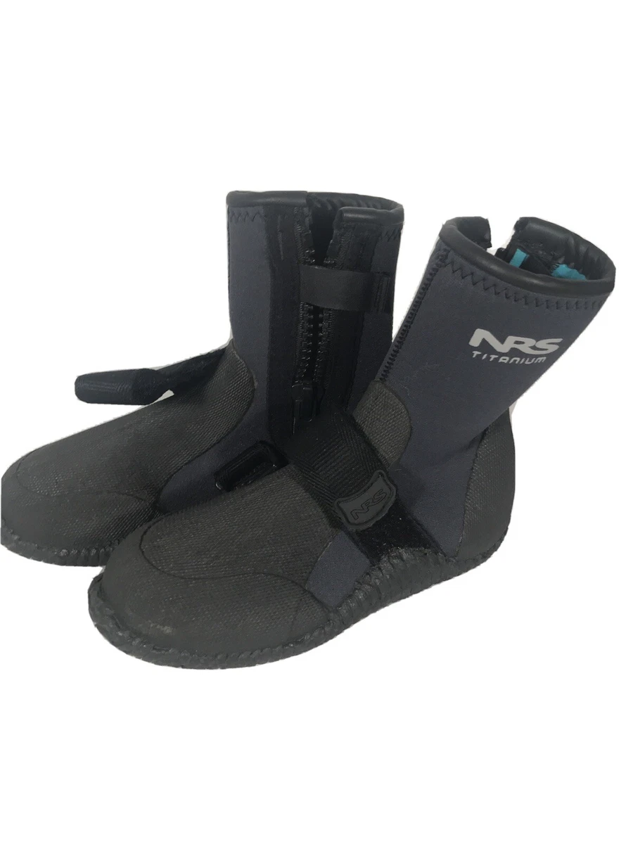 NRS Titanium Mens Water Shoes Black Kayak Shoes Waterproof 5
