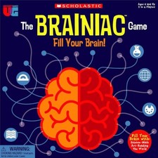University Games Scholastic The Brainiac Game Fill Your Brain 6+ 2-4 Players