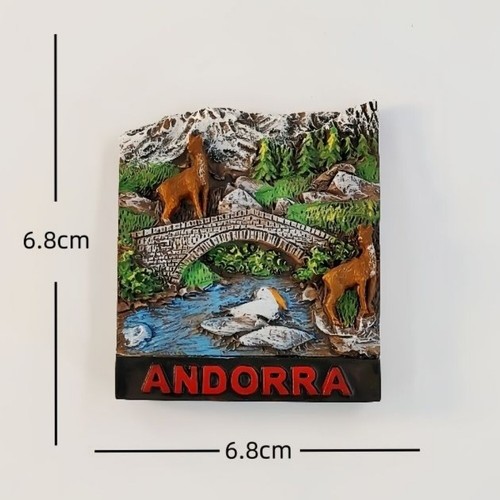 Aimants réfrigérateur souvenir Principauté d'Andorre - Photo 5/5