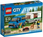 LEGO CITY: Van & Caravan (60117) Vintage Factory Sealed Box!  New Camping RV!