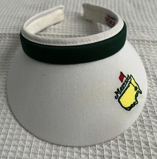 Vintage Masters Visor Womens White Golf Sun Hat PGA Texace Made in USA