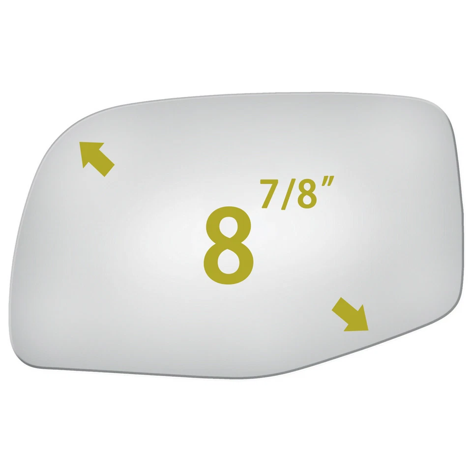 Espejo de cristal lado izquierdo del conductor para Ford F150 F250 F350 1992-1998 repuesto + plano Foto 2 de 4