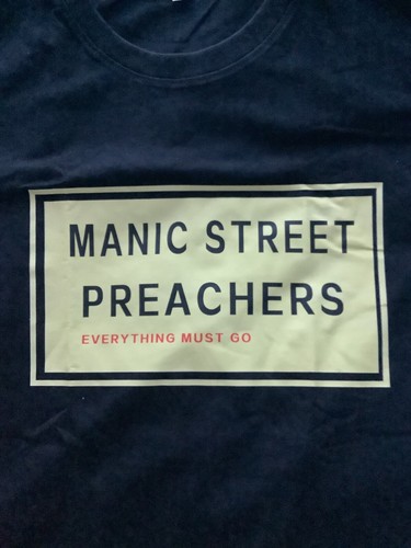 manic street preachers t shirt xl 42 inch chest,black / new - Imagen 2 de 2