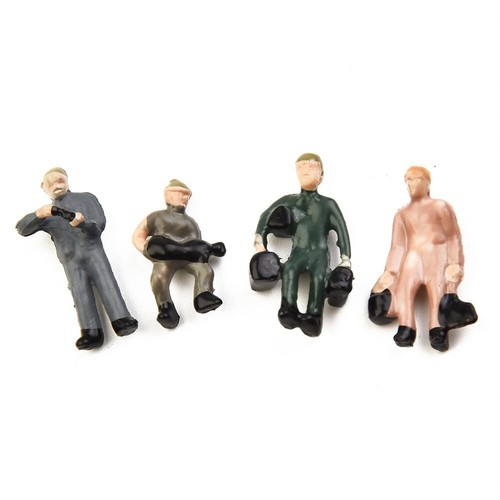 27pcs Set Ho Scale 1:87 Model Train Layout Painted Figures Railway Worker People - Picture 13 of 16