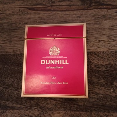 Vintage Dunhill Filter Deluxe Cigarette Cigarettes  Paper Box Empty 0073