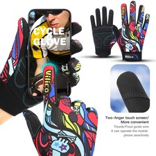 MTB Mountain Bicycle Motorcycle Gloves Touch Screen Full Finger Cycling Gloves