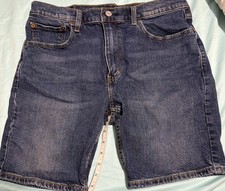 Levi s 412 denim shorts mens size 33 inseam 8 classic casual slim travel retro