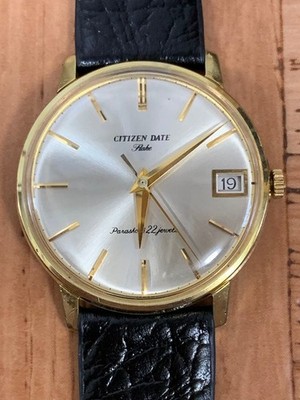 CITIZEN DATE Flake 22JEWEL S C.G.P. FD515301 Manual Wind Men's Watch From Japan