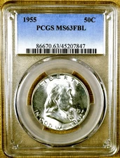 1955 PCGS MS63 FBL FS-401 Bugs Bunny Franklin Half Dollar (847)