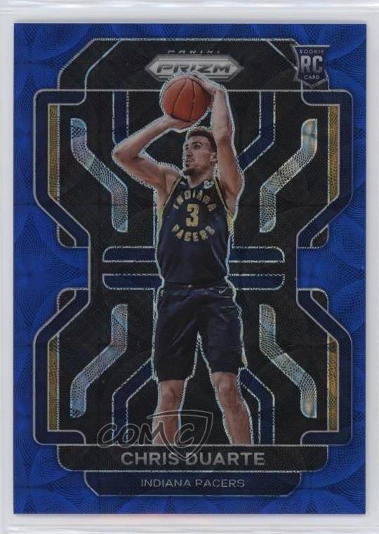 2021-22 Panini Prizm Choice Blue Prizm 22/39 Chris Duarte #315 Rookie RC