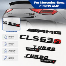 CLS63S AMG Aufkleber Schriftzug 3D f&uuml;r Mercedes Benz CLS63S AMG 2022 Turbo