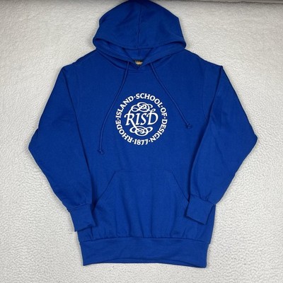 Vintage Rhode Island School Of Design Art Hoodie Men Small Blue Y2K RISD