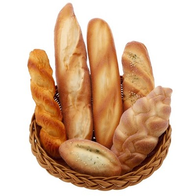 6 PCS Artificial Bread Fake Baguette French Loaf Food Model Realistic Decor