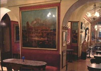 Rome Roma Caffe Greco Painting