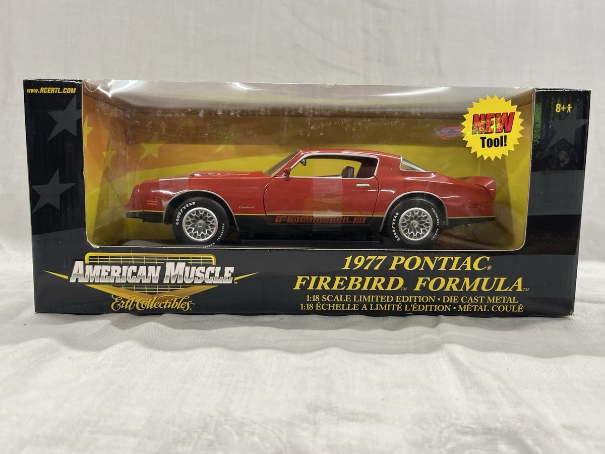 Pontiac 1977 Muscle American Ertl 1/18 TransAm Bird Fire Pontiac 77 1/18 Ertl ミニカー Firebird eBay | Red in Formula ミニカー
