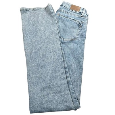Buckle Black Womens 26X34 Tailored Bootcut Light Wash Low Rise Distressed Jeans