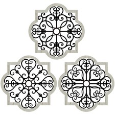 3 Pack Modern Farmhouse Wall Decor Wood Rustic Wall Art 12 x 12 in