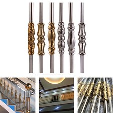 Stangen Treppe Balkon Baluster Edelstahl Europäischer Stil Teile Weiß/Gold