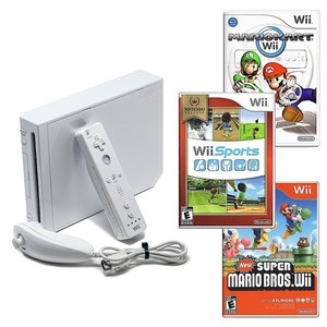 Authentic Wii Console White + Pick Games, Controllers & Cords + US Seller