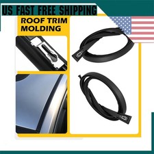 Pair Rubber Roof Drip Moldings Trim Left Right Side For Honda Fit 2009-2014