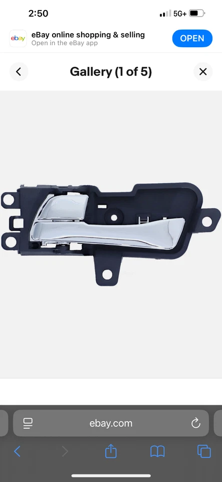 Manija de puerta interior Dorman 97979 se adapta a Hyundai Sonata 11-14 Foto 4 de 4