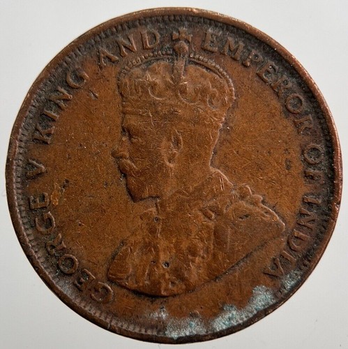 10 Cent Münze Ceylon 1923 | Sammlerqualität | a7186 - Bild 2 von 2