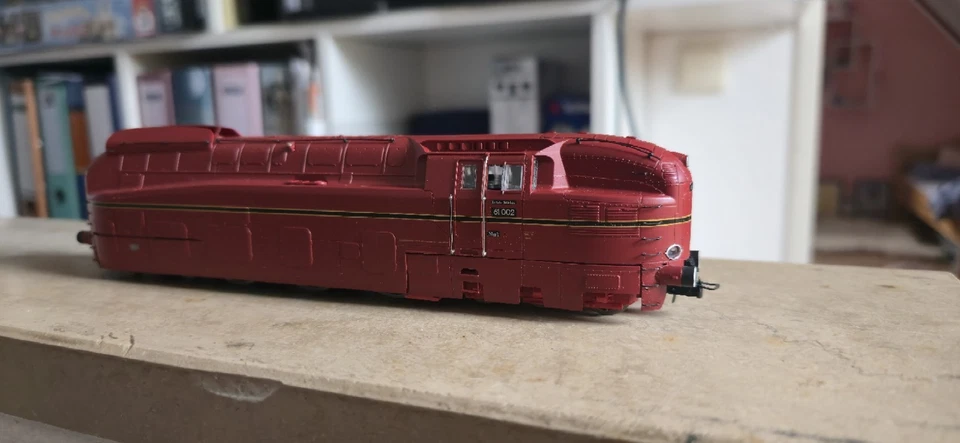 Rivarossi HR 2603 BR 61 002  DRG in rot Digital Sound Gebraucht - Bild 3 von 4