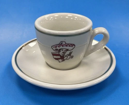 Vintage Barzula 2oz. Espresso/Demitasse Cup & Saucer Set by ACF Italy - Mint