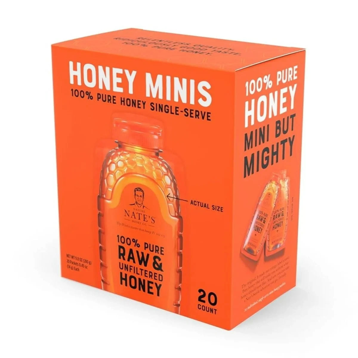 Nature Nate's Honey Minis 100% Pure Raw and Unfiltered Honey
