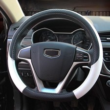 Coprivolante D Shape 37-38 Cm in Pelle Pu Copri Sterzo per Auto Accessorio Volan - Miniatura 7