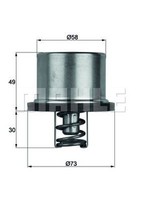 Mahle Thermostat FüR KüHlmittel / KüHlerthermostat Behr Thd 1 82