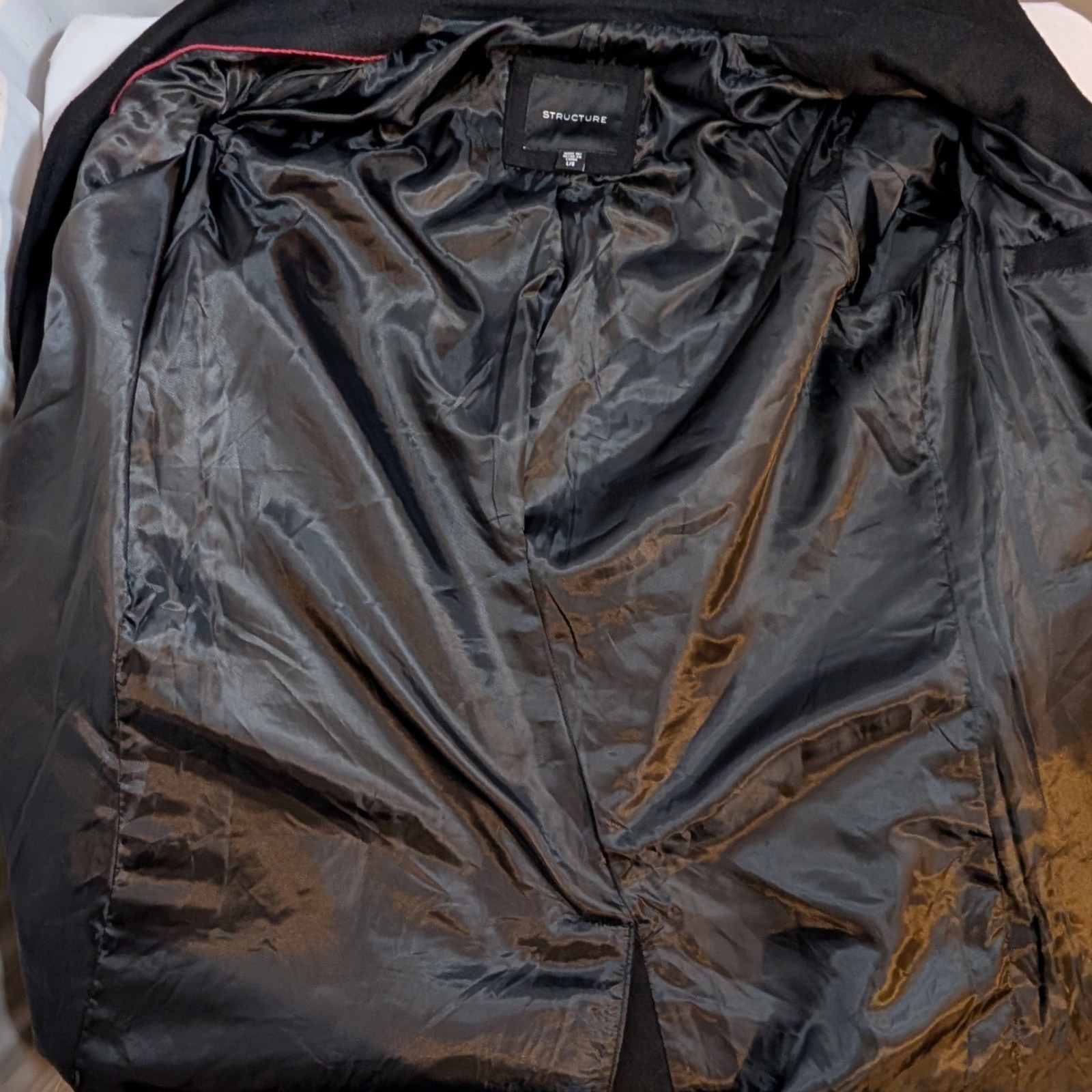 Structure Wool Mens Tailored Walker Jacket Top Co… - image 3