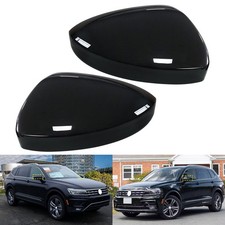 2x Spiegelcover für VW Tiguan AD1 AX1 2016-2023 Abdeckung Gehäuse Deckel Schwarz