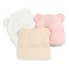 Baby Winter Beanie Hat with Bear Ears Soft Knit Cap for Infant Boys Girls
