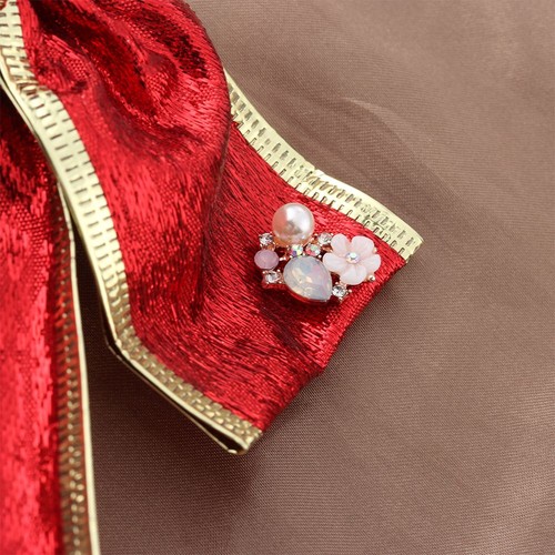 Flatback Flower Buttons Garment Buckle Pearl Hairpin Rhinestone Button - Picture 7 of 10