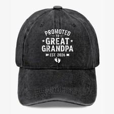Cappello da baseball promosso a grande nonno Est 2026 annuncio bambino PAPA