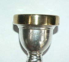 OLD YAMAHA GOLD RIM 48 TROMBONE MOUTHPIECE, ALL OVER SHIPPING