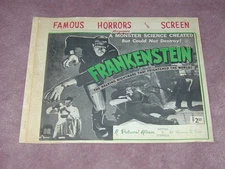 FAMOUS HORRORS of the SCREEN fanzine, very RARE item from the 1960's