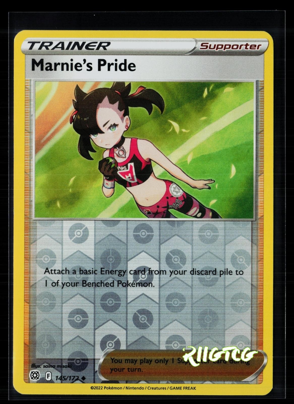 Marnie's Pride 145/172 Brilliant Stars Pokemon Reverse Holo NM