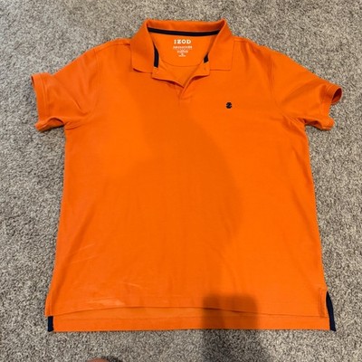 IZOD Advantage Performance Golf Polo Shirt Mens XL Orange