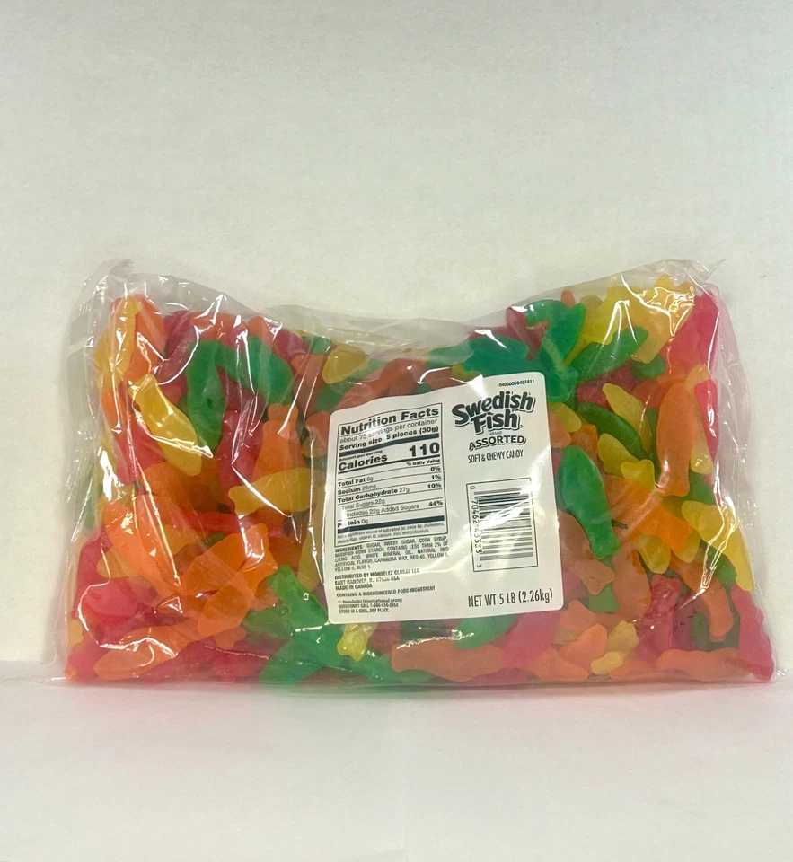 Caramelo gomoso de pescado sueco sabor surtido a granel *elige el tamaño* pescado gomoso fresco Foto 2 de 2