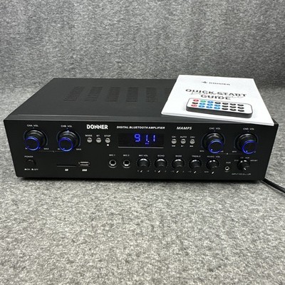 Donner MAMP5 Bluetooth Audio Power Amplifier Receiver 440W 4 Channel HiFi Amp